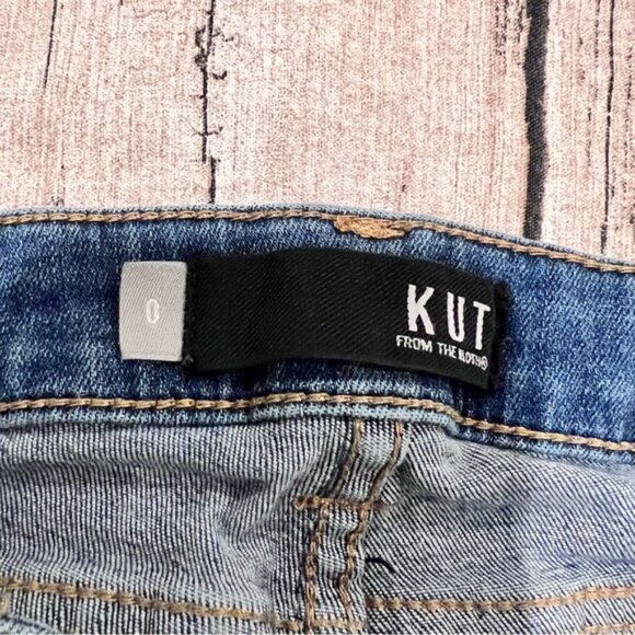 KFTK Mia Toothpick Distressed Skinny jeans size 0 - Picture 2 of 14